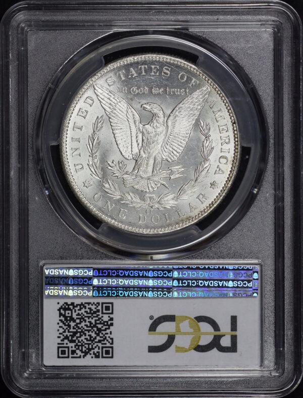 Reverse of this 1891-CC Morgan Dollar PCGS MS-62
