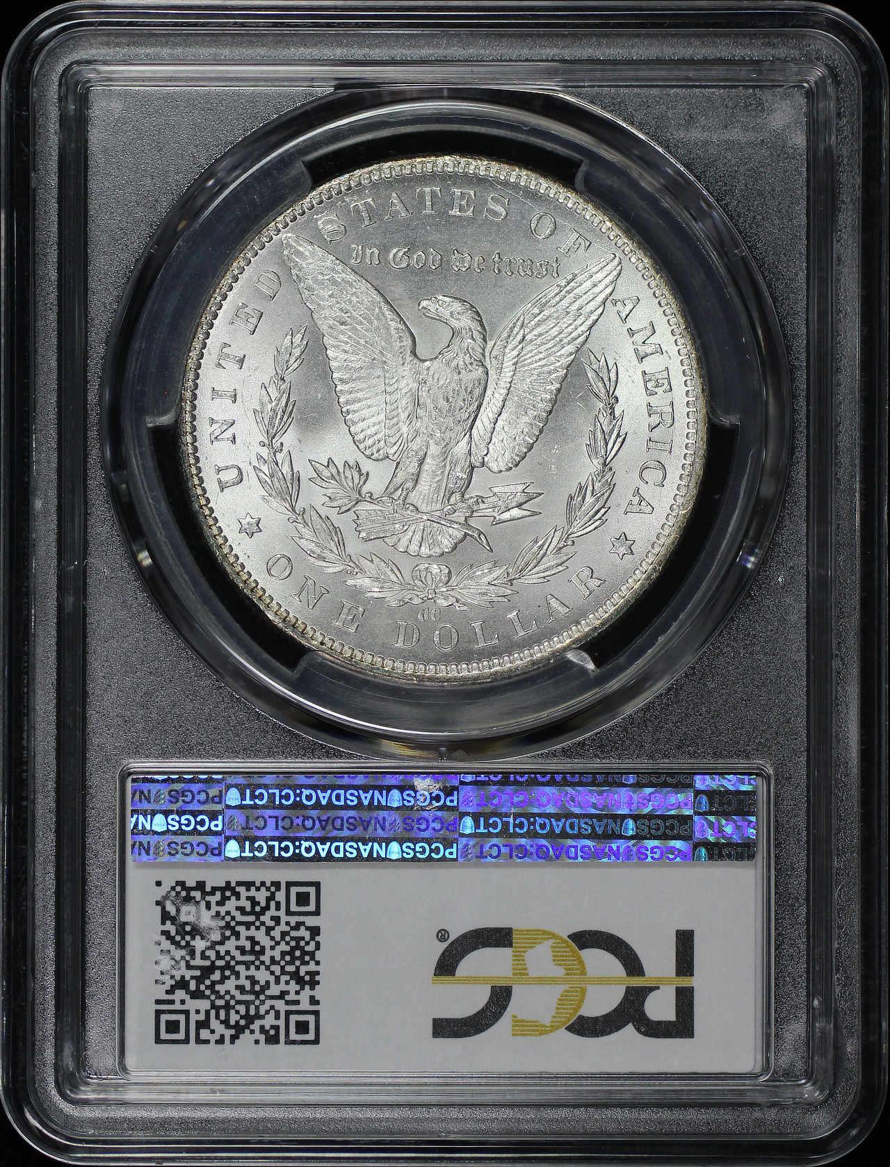 Reverse of this 1891-CC Morgan Dollar PCGS MS-63