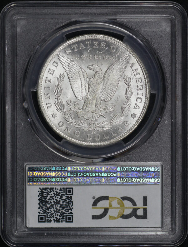 Reverse of this 1891-CC Morgan Dollar PCGS MS-63+