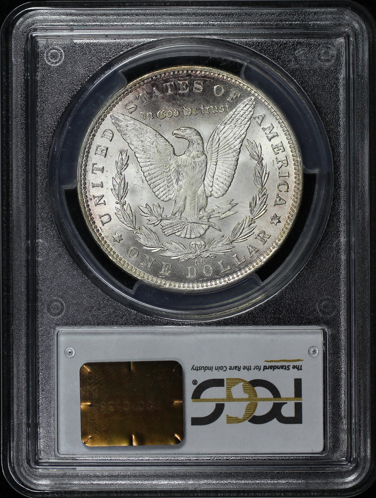 Reverse of this 1891-CC Morgan Dollar PCGS MS-65
