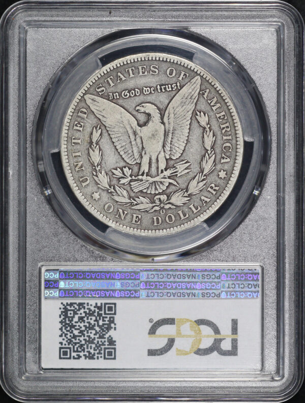 Reverse of this 1891-O Morgan Dollar PCGS F-12