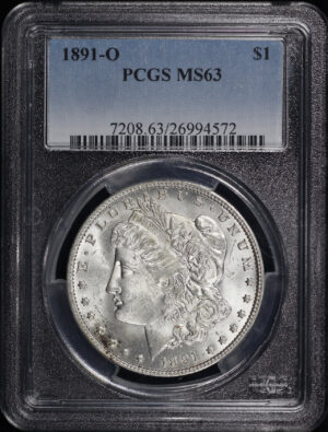 Obverse of this 1891-O Morgan Dollar PCGS MS-63