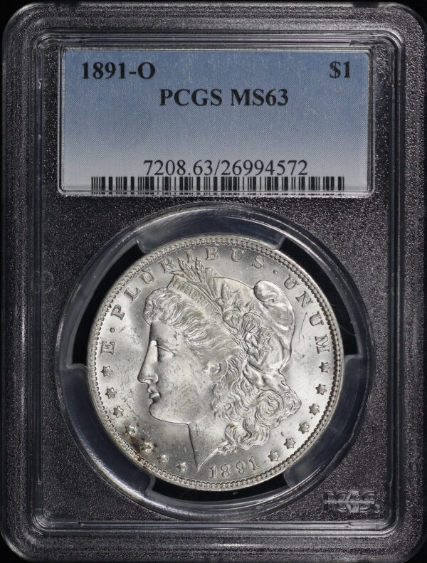Obverse of this 1891-O Morgan Dollar PCGS MS-63