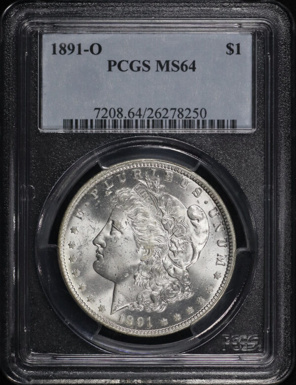 Obverse of this 1891-O Morgan Dollar PCGS MS-64