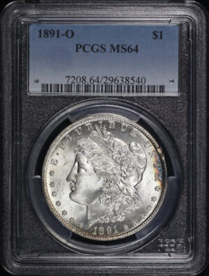 Obverse of this 1891-O Morgan Dollar PCGS MS-64