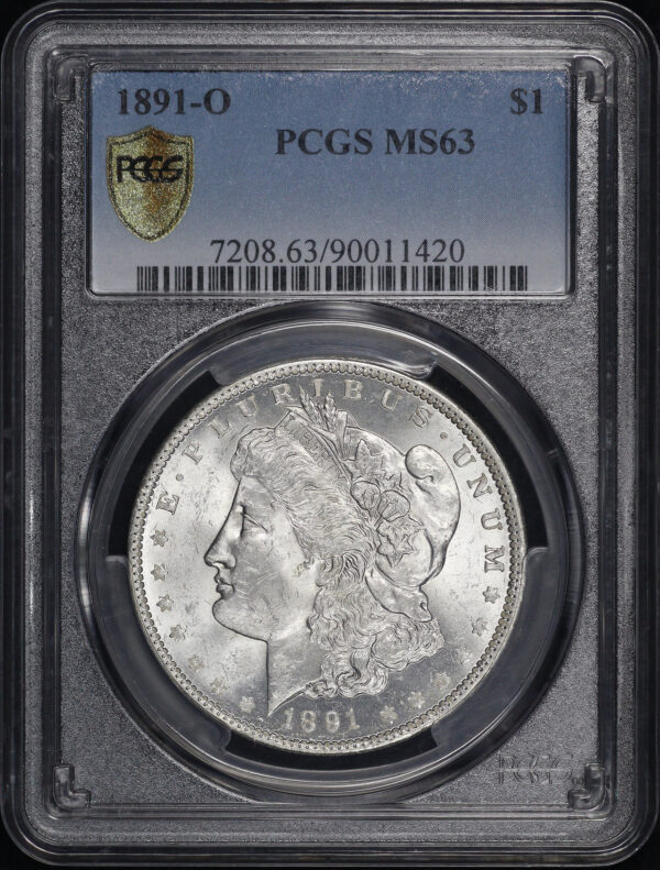 Obverse of this 1891-O Morgan Dollar PCGS MS-63