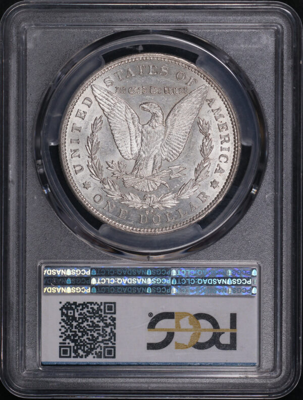 Reverse of this 1892-CC Morgan Dollar PCGS AU-58