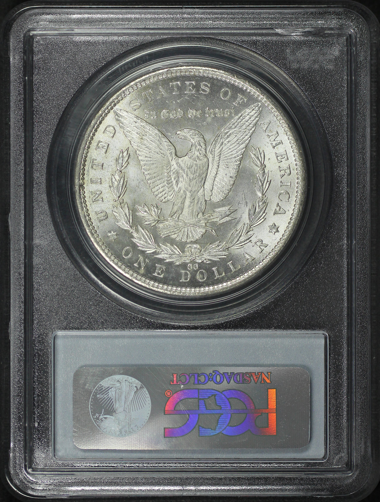 Reverse of this 1892-CC Morgan Dollar PCGS MS-64