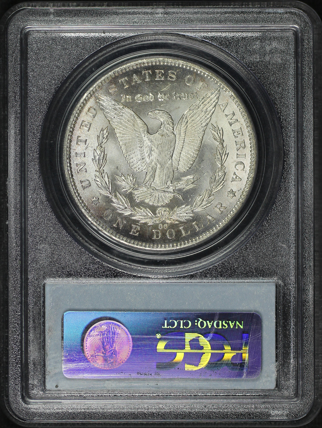 Reverse of this 1892-CC Morgan Dollar PCGS MS-65