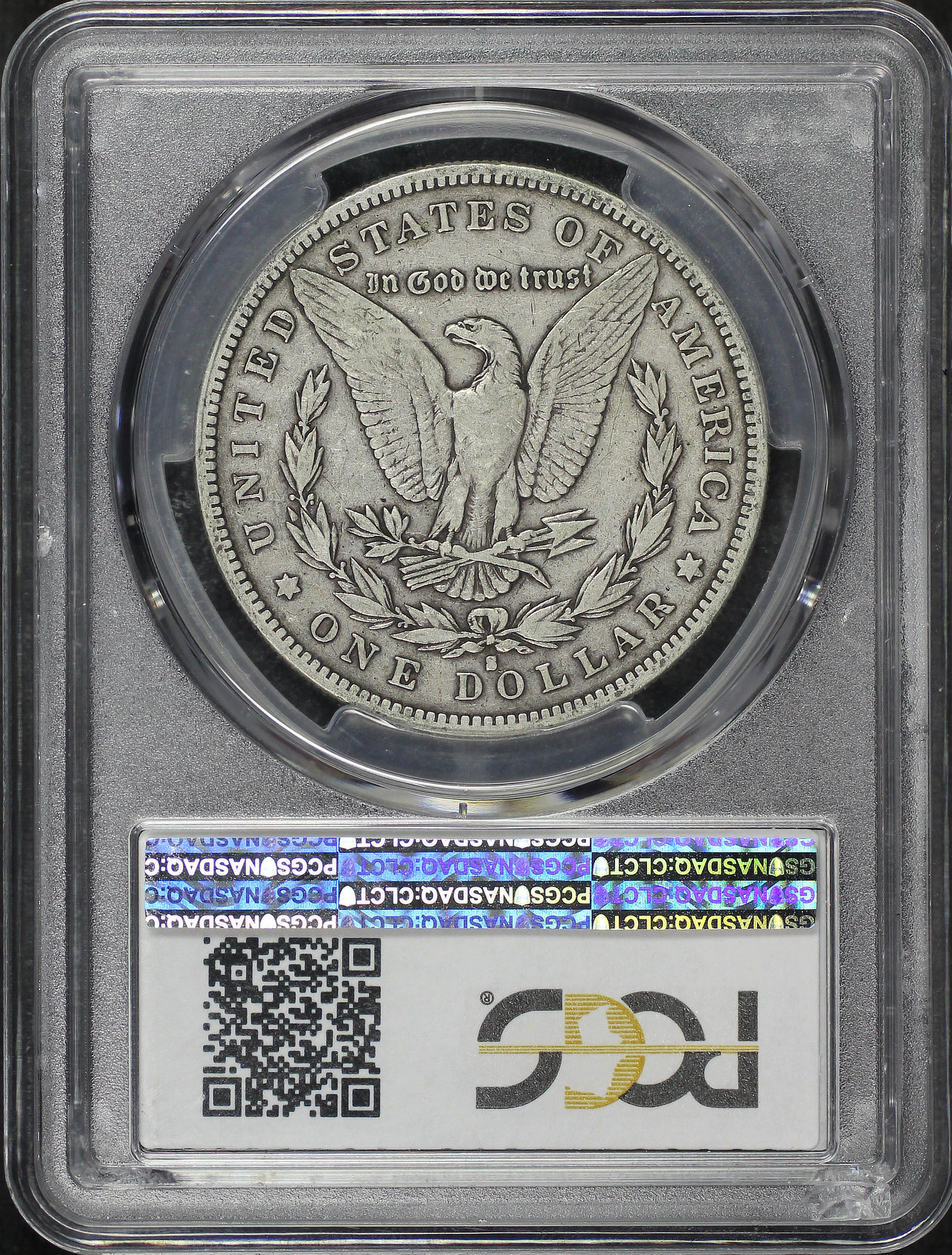 Reverse of this 1892-S Morgan Dollar PCGS VF-20