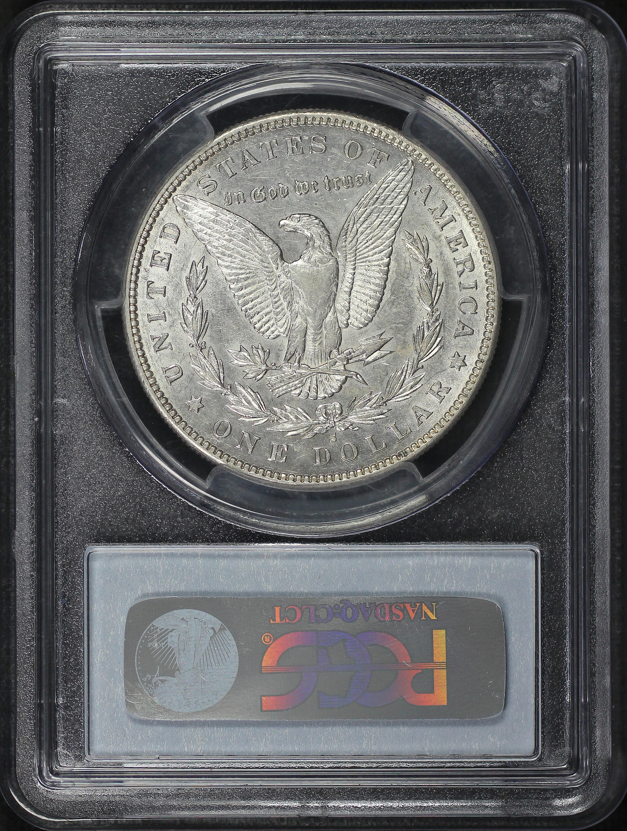 Reverse of this 1892-S Morgan Dollar PCGS AU-53