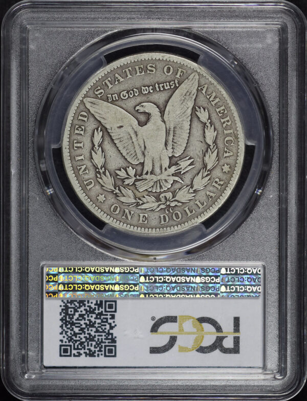 Reverse of this 1893-CC Morgan Dollar PCGS G-06