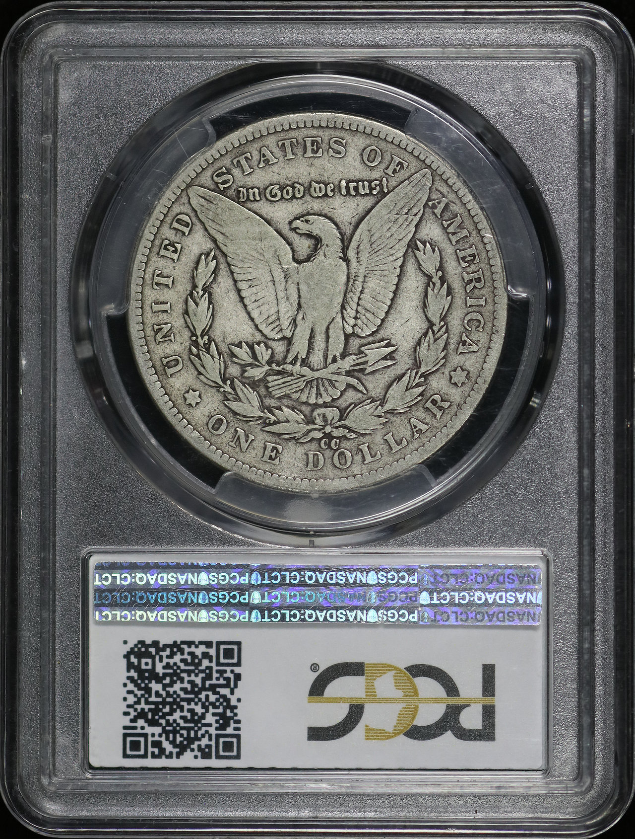 Reverse of this 1893-CC Morgan Dollar PCGS VG-10