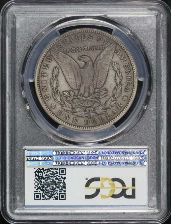 Reverse of this 1893-CC Morgan Dollar PCGS VF-30
