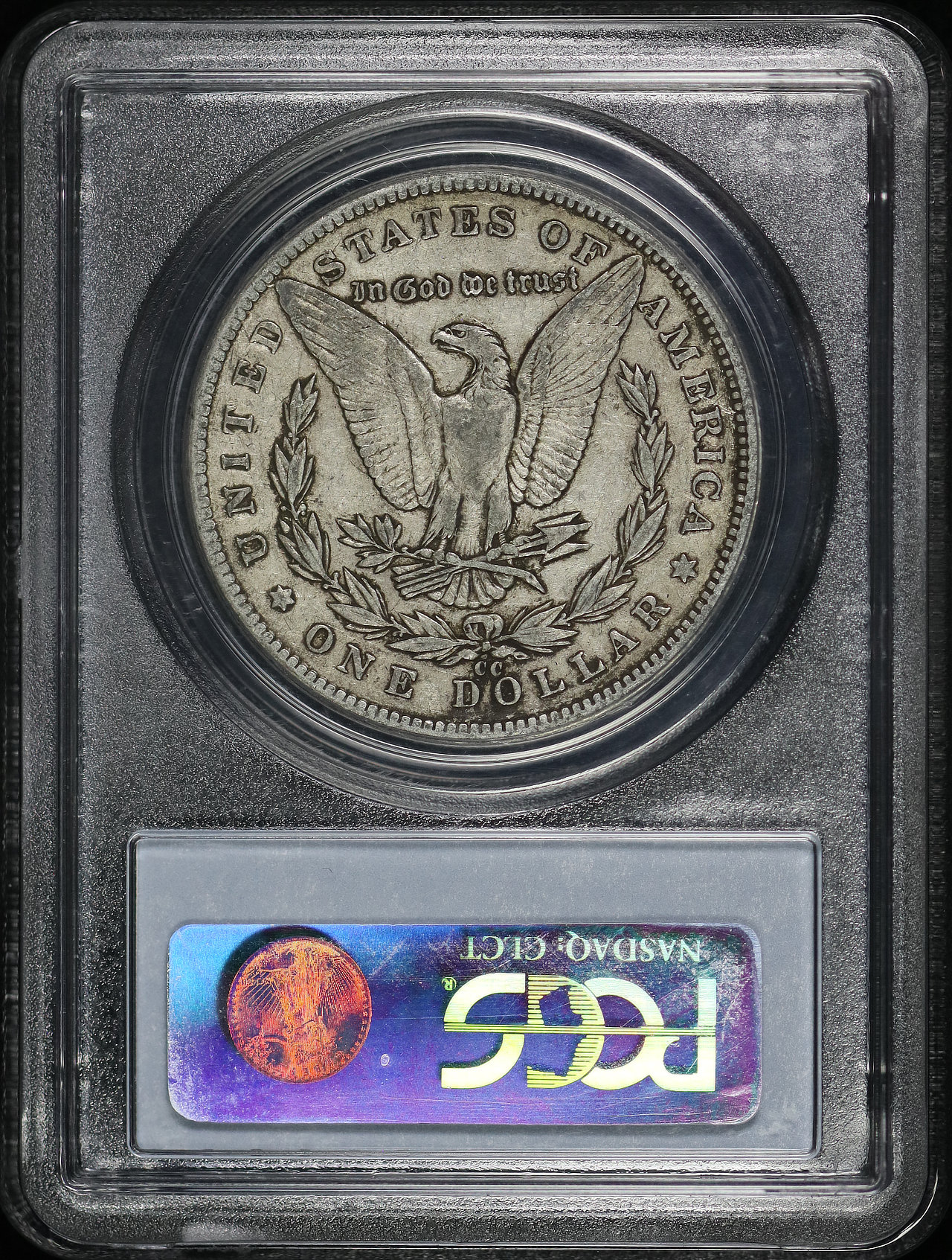 Reverse of this 1893-CC Morgan Dollar PCGS XF-40