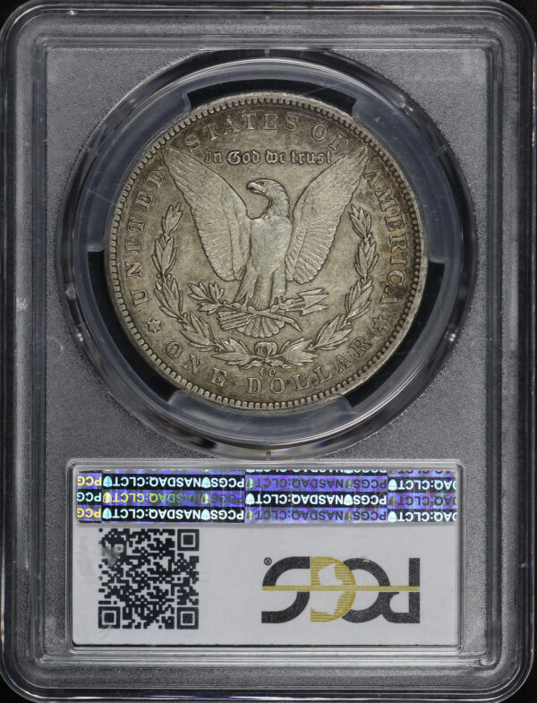 Reverse of this 1893-CC Morgan Dollar PCGS XF-45