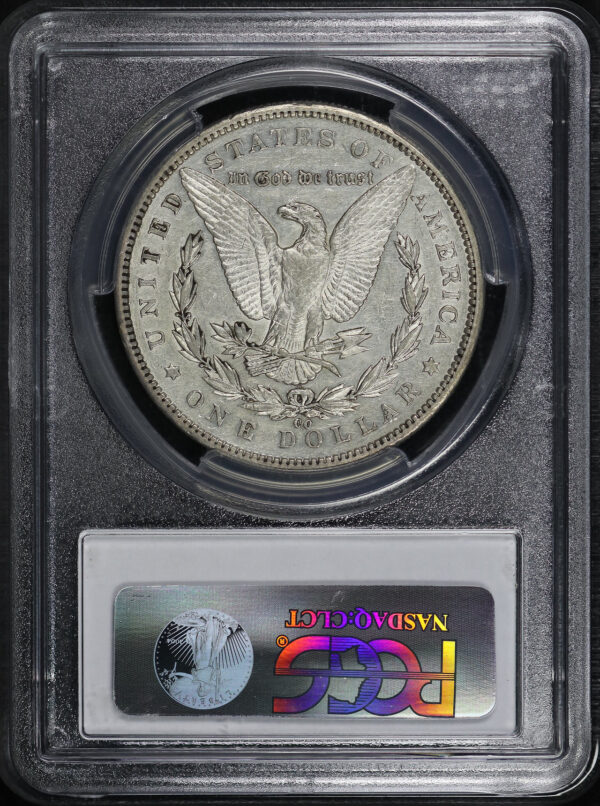 Reverse of this 1893-CC Morgan Dollar PCGS AU-50