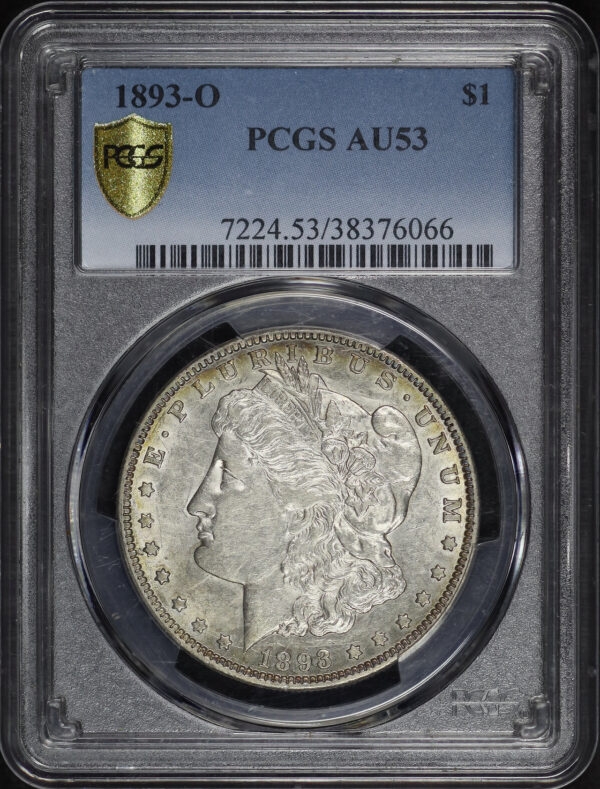 Obverse of this 1893-O Morgan Dollar PCGS AU-53