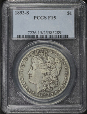 Obverse of this 1893-S Morgan Dollar PCGS F-15