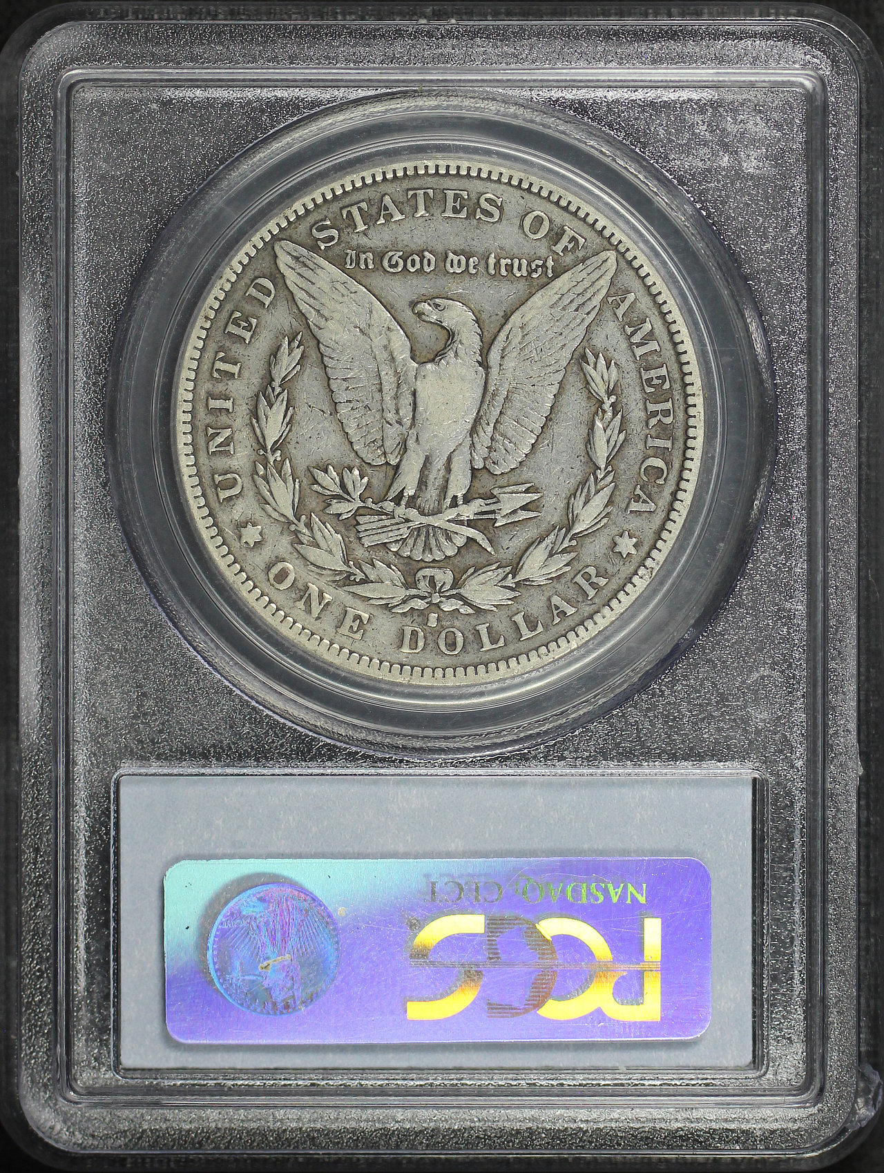 Reverse of this 1893-S Morgan Dollar PCGS F-15