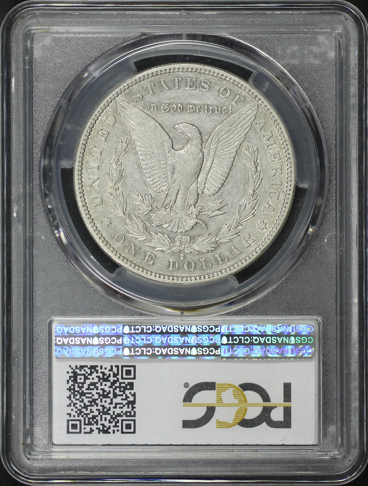 Reverse of this 1893-S Morgan Dollar PCGS XF-45