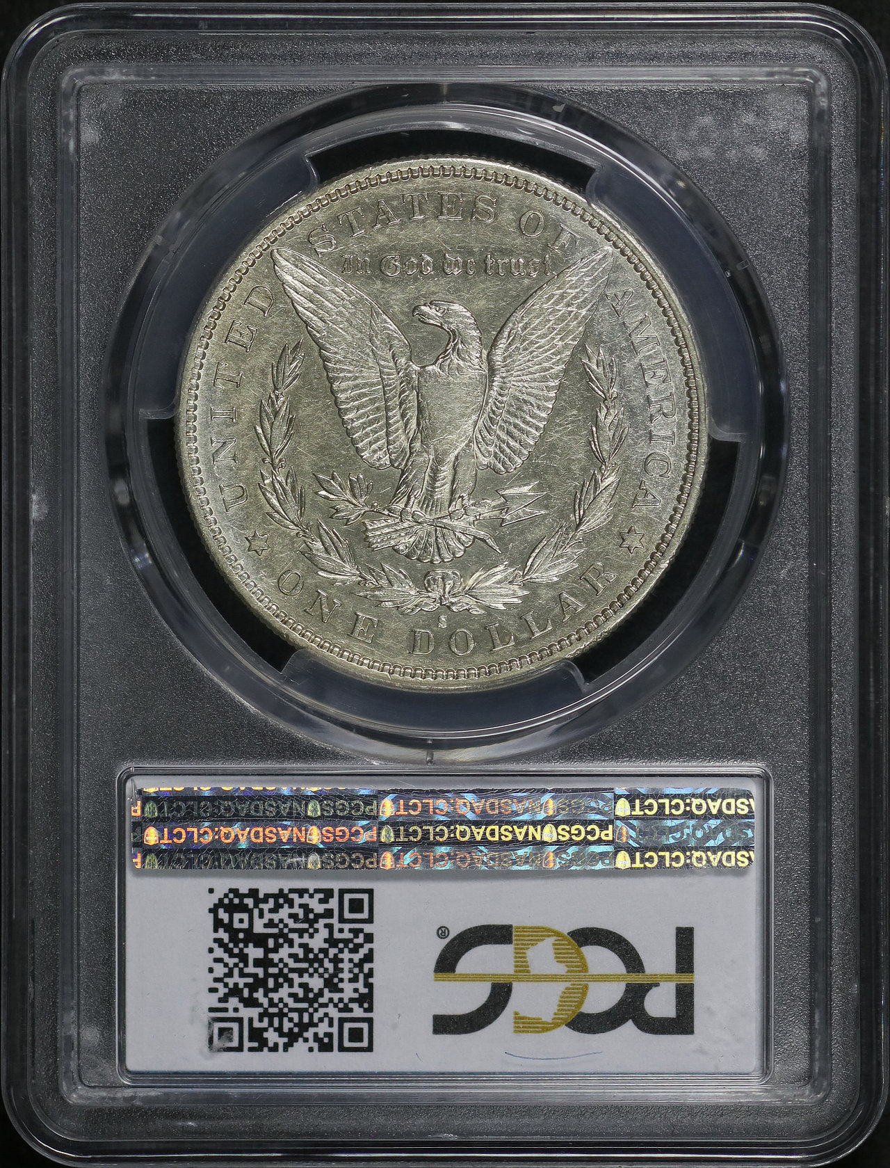 Reverse of this 1893-S Morgan Dollar PCGS AU-50