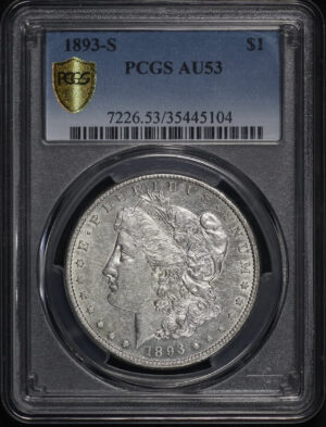 Obverse of this 1893-S Morgan Dollar PCGS AU-53
