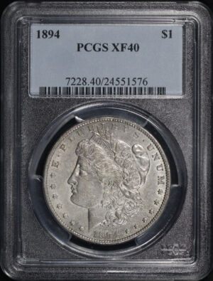 Obverse of this 1894 Morgan Dollar PCGS XF-40
