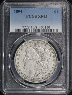 Obverse of this 1894 Morgan Dollar PCGS XF-45