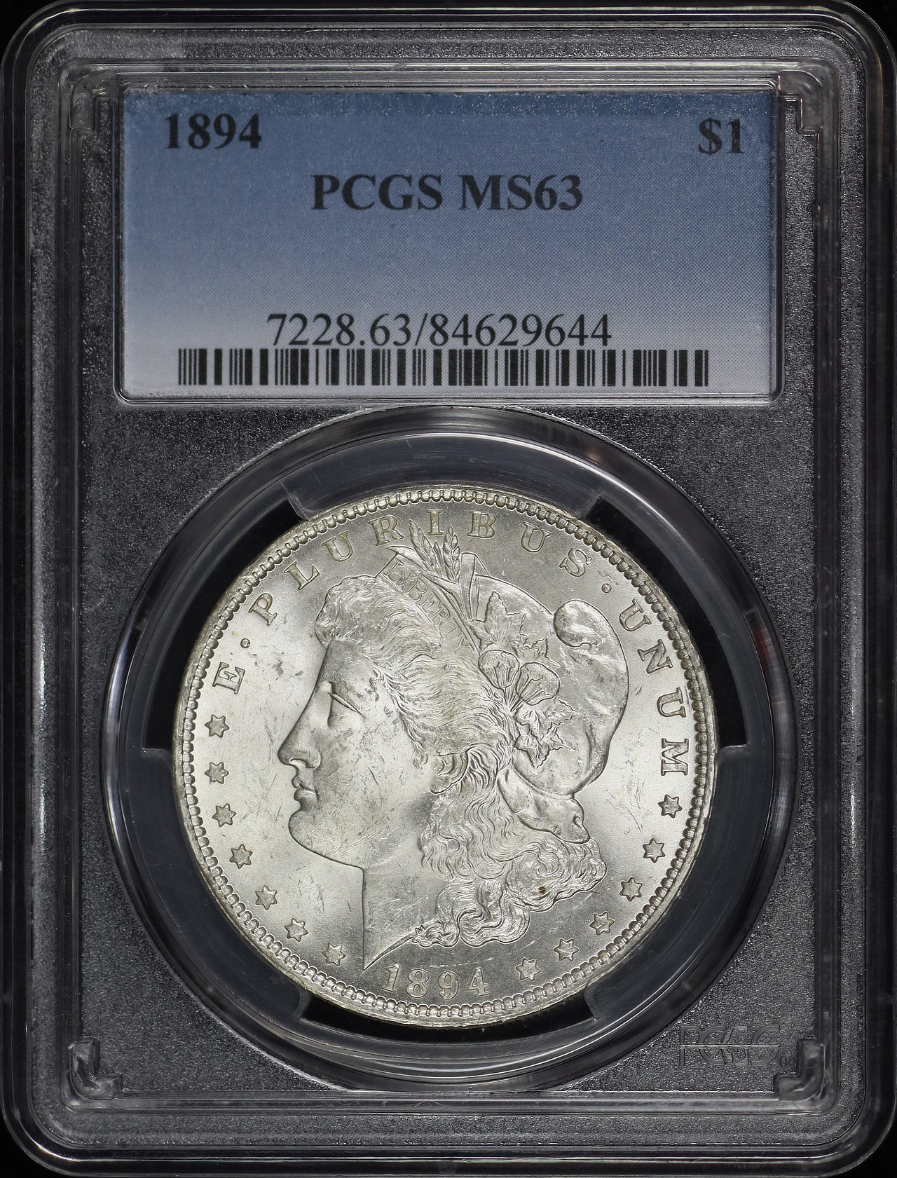 Obverse of this 1894 Morgan Dollar PCGS MS-63