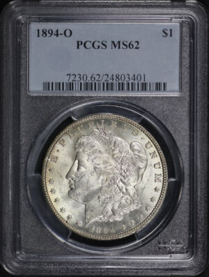 Obverse of this 1894-O Morgan Dollar PCGS MS-62