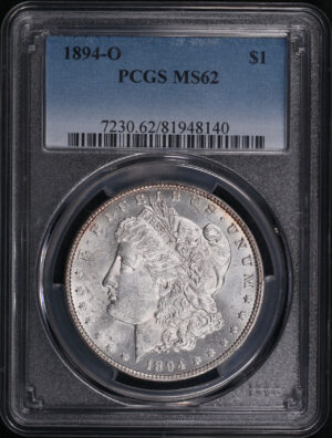 Obverse of this 1894-O Morgan Dollar PCGS MS-62