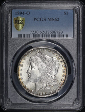 Obverse of this 1894-O Morgan Dollar PCGS MS-62