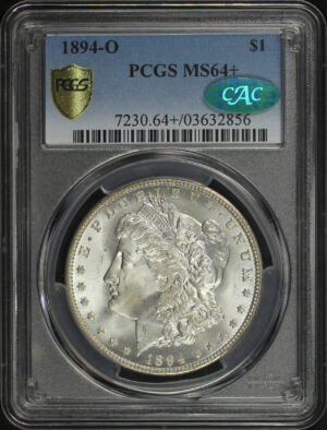 Obverse of this 1894-O Morgan Dollar PCGS MS-64+ CAC