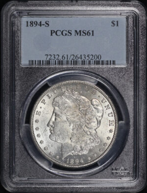 Obverse of this 1894-S Morgan Dollar PCGS MS-61