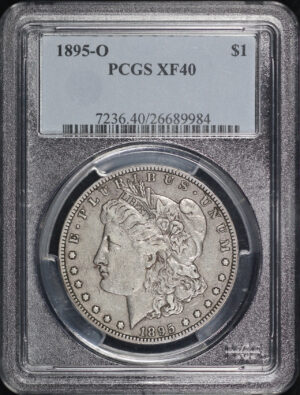 Obverse of this 1895-O Morgan Dollar PCGS XF-40