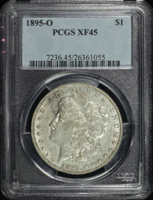 Obverse of this 1895-O Morgan Dollar PCGS XF-45
