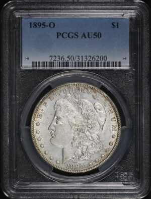 Obverse of this 1895-O Morgan Dollar PCGS AU-50