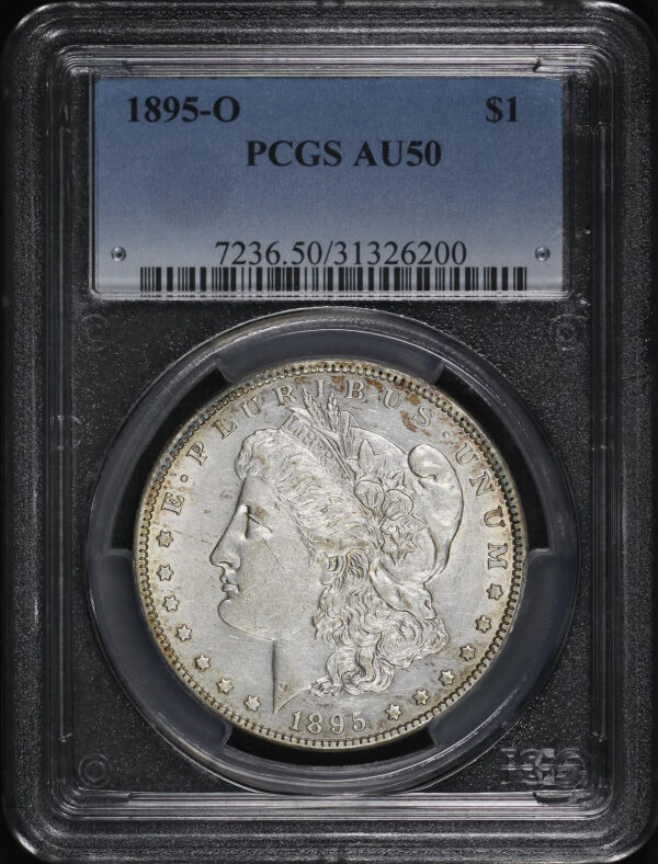 Obverse of this 1895-O Morgan Dollar PCGS AU-50