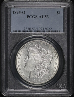 Obverse of this 1895-O Morgan Dollar PCGS AU-53