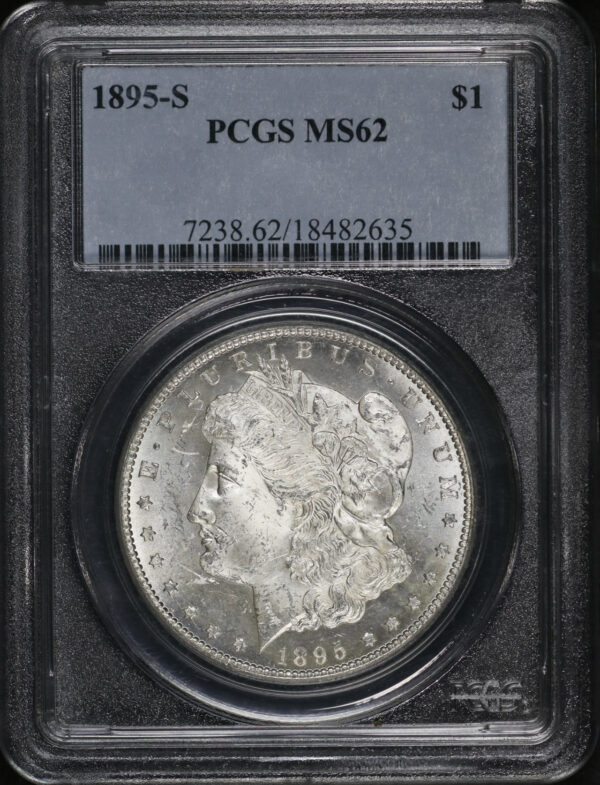 Obverse of this 1895-S Morgan Dollar PCGS MS-62