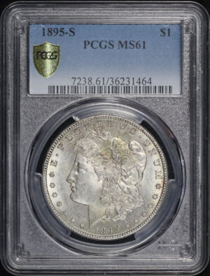 Obverse of this 1895-S Morgan Dollar PCGS MS-61