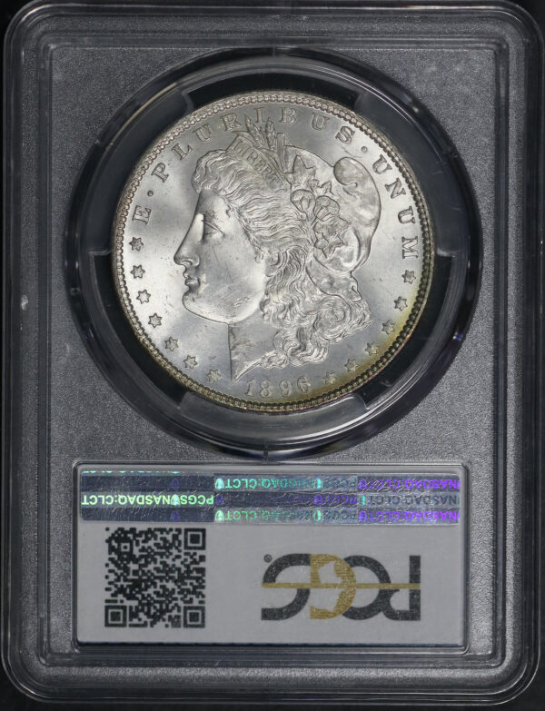 Reverse of this 1896 Morgan Dollar PCGS MS-64+