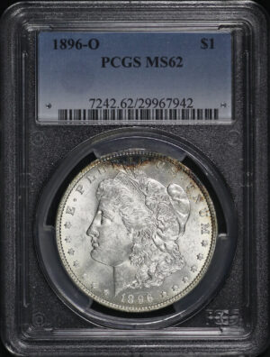 Obverse of this 1896-O Morgan Dollar PCGS MS-62