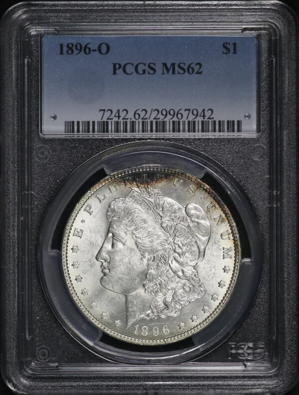Obverse of this 1896-O Morgan Dollar PCGS MS-62