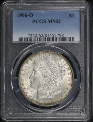 Obverse of this 1896-O Morgan Dollar PCGS MS-62