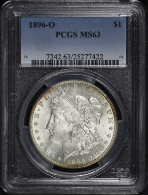 Obverse of this 1896-O Morgan Dollar PCGS MS-63