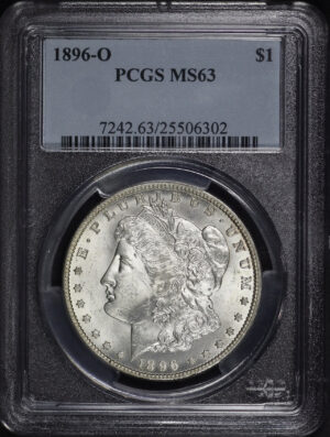 Obverse of this 1896-O Morgan Dollar PCGS MS-63
