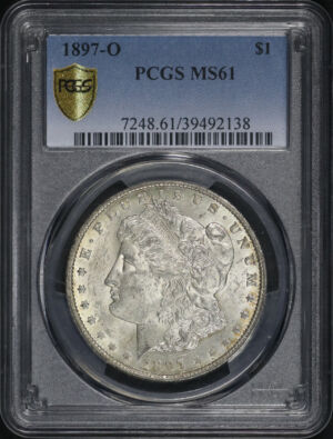 Obverse of this 1897-O Morgan Dollar PCGS MS-61