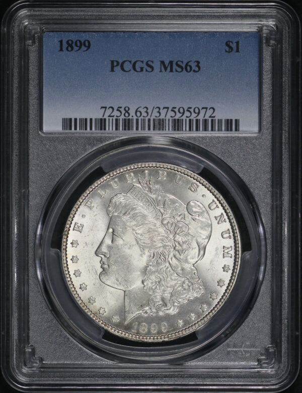 Obverse of this 1899 Morgan Dollar PCGS MS-63
